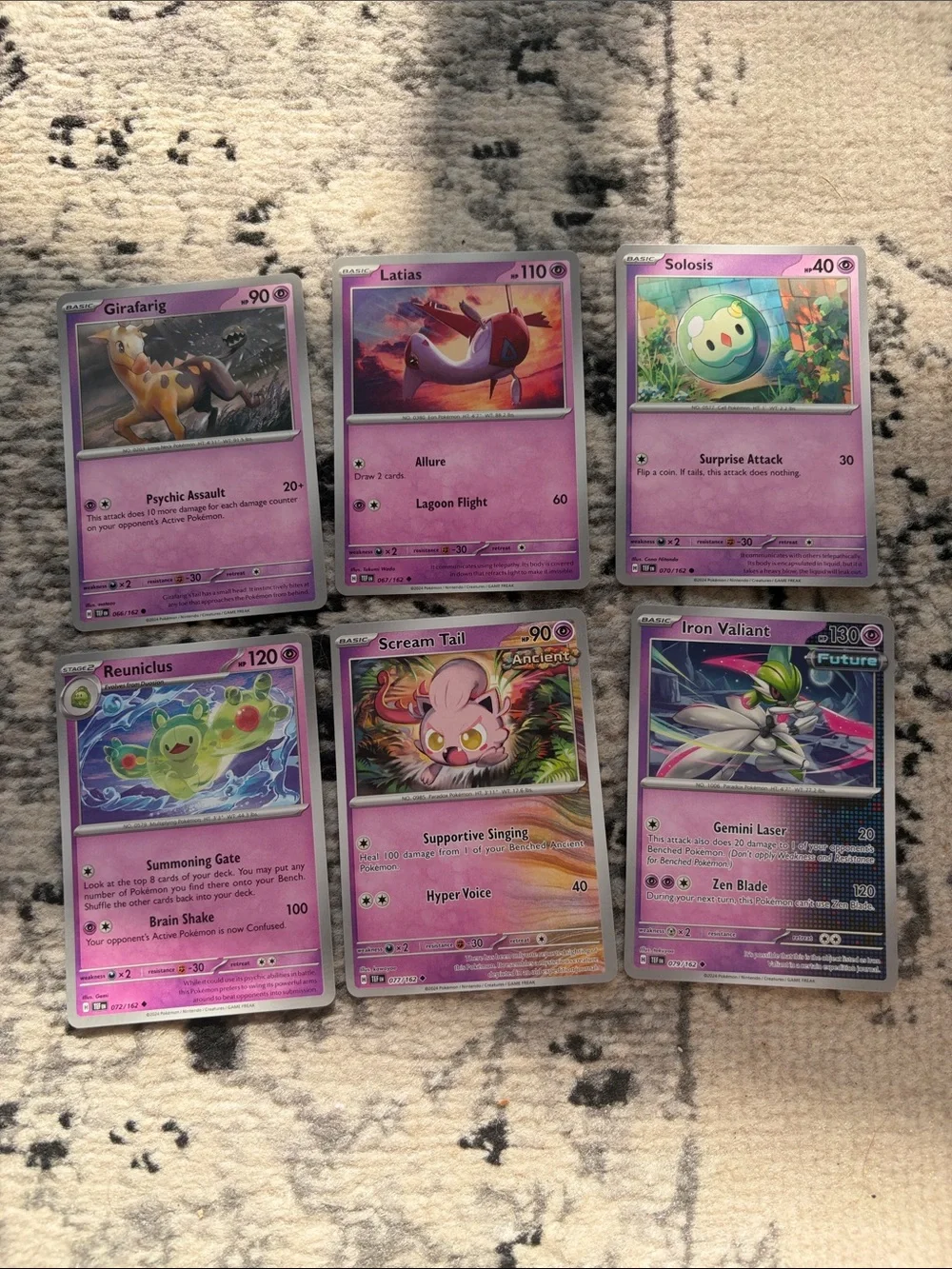 Pokémon Temporal Forces Binder Builder Lot 69 Unique Cards | No Duplicates
